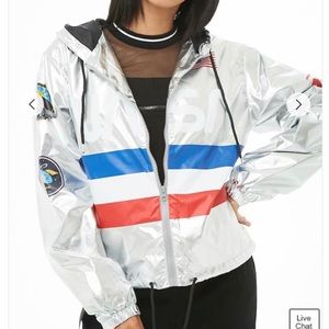 NASA metallic wind breaker